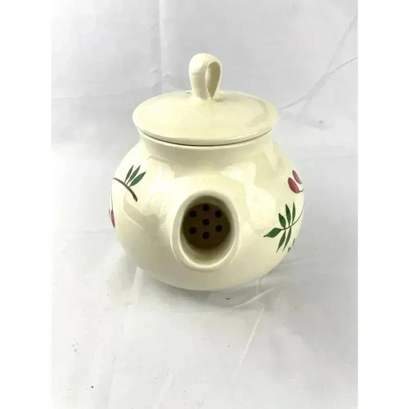 VTG 1997 Holiday Teapot Handcrafted Bath & Body Works 12" X 9" Exclusive Berry - Picture 2 of 14